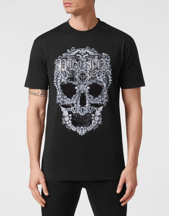 футболка  от бренда philipp plein вид слева