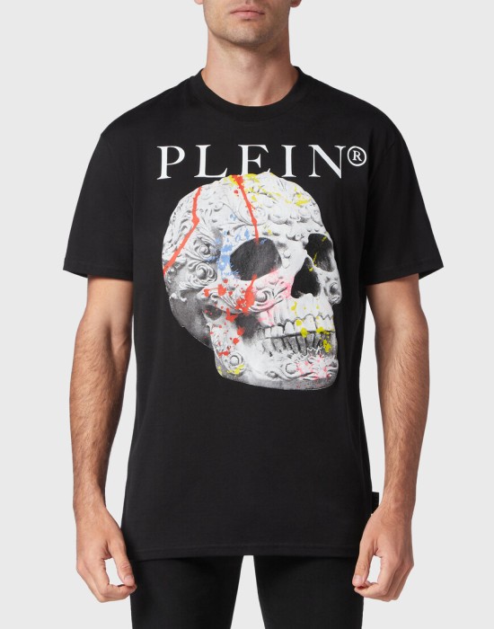 футболка  от бренда philipp plein вид слева