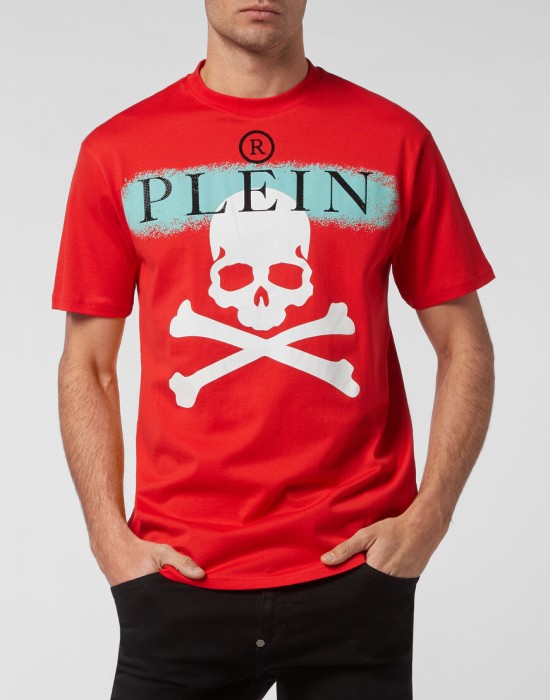 футболка  от бренда philipp plein вид слева