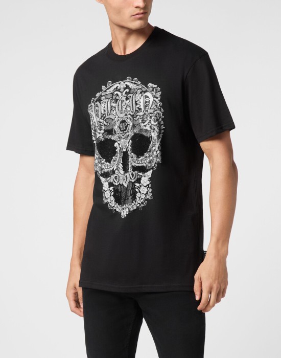 футболка  от бренда philipp plein вид слева