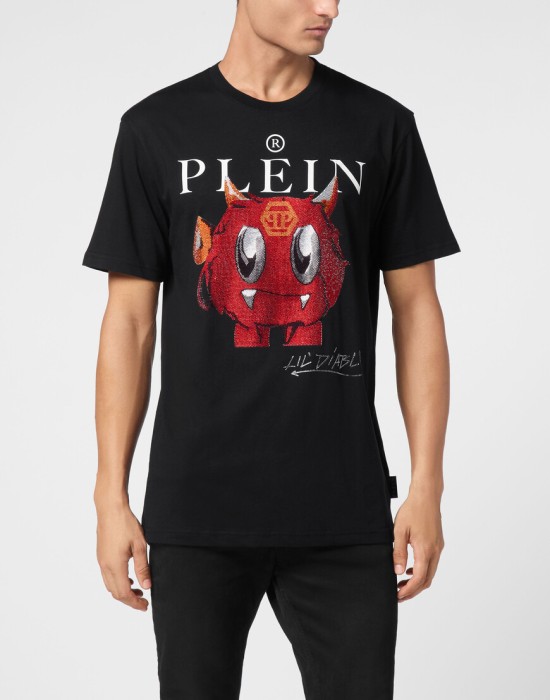 футболка  от бренда philipp plein вид слева