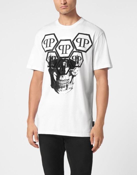 футболка  от бренда philipp plein вид слева