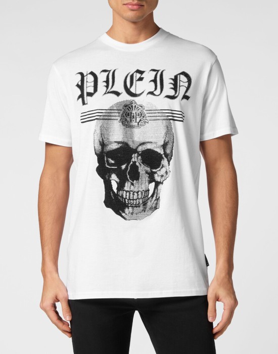 футболка  от бренда philipp plein вид слева