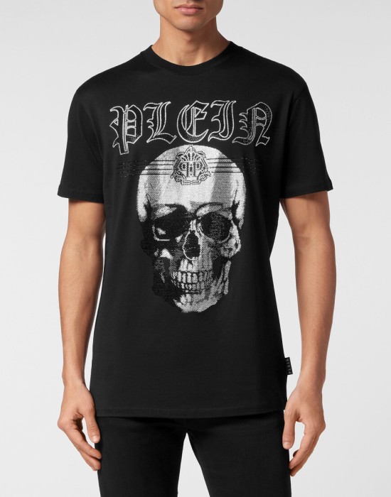футболка  от бренда philipp plein вид слева