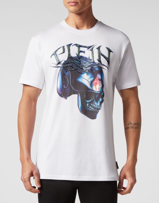 футболка  от бренда philipp plein вид слева