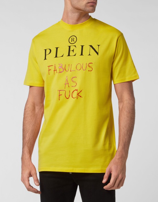 футболка  от бренда philipp plein вид слева