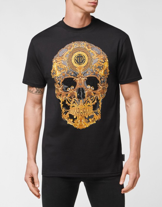 футболка  от бренда philipp plein вид слева