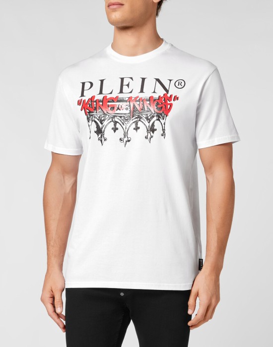 футболка  от бренда philipp plein вид слева