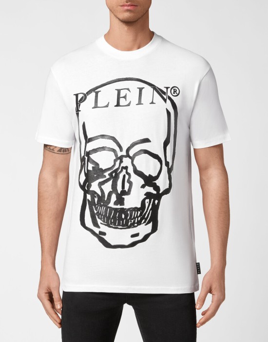 футболка  от бренда philipp plein вид слева