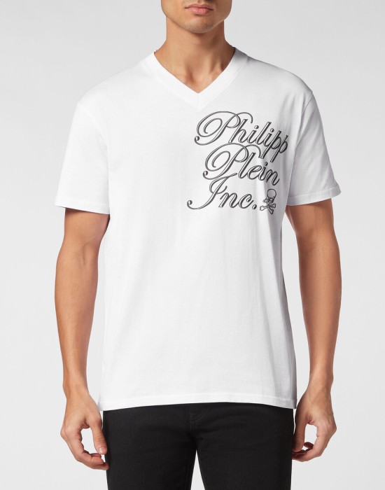футболка  от бренда philipp plein вид слева