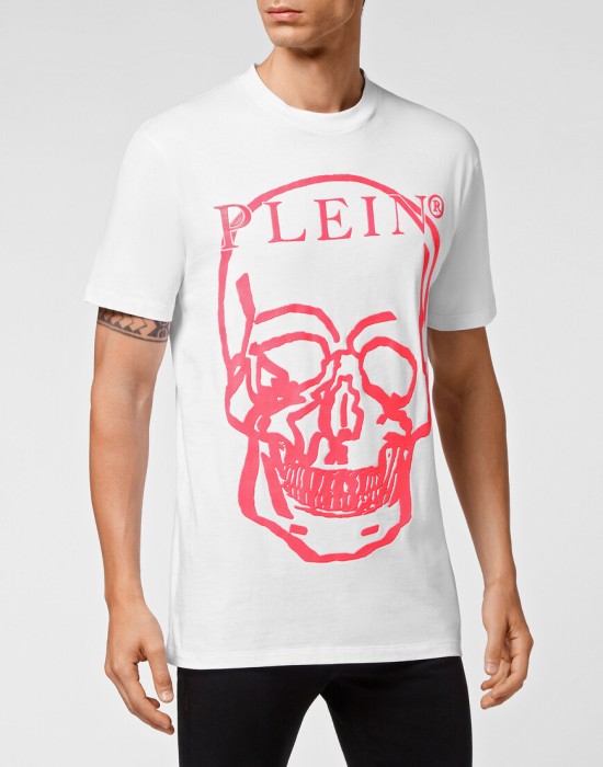 футболка  от бренда philipp plein вид слева