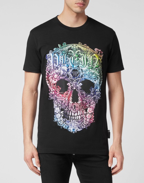 футболка  от бренда philipp plein вид слева