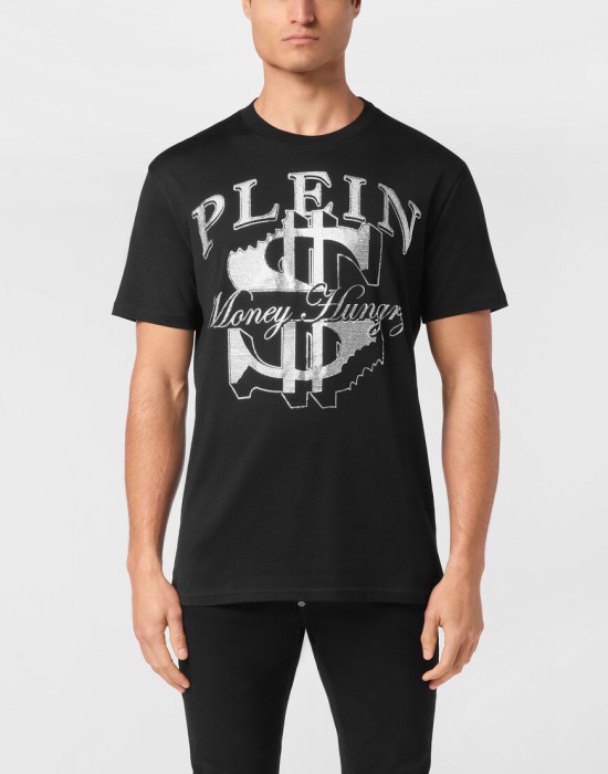 футболка  от бренда philipp plein вид слева