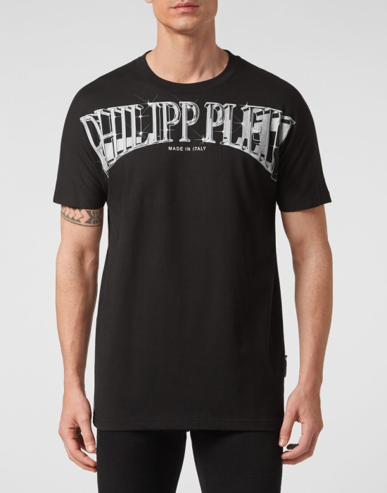 футболка  от бренда philipp plein вид слева