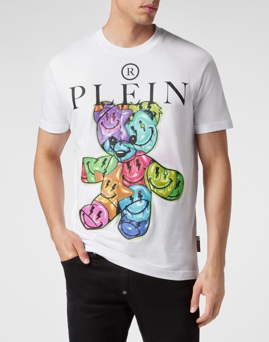 футболка  от бренда philipp plein вид слева