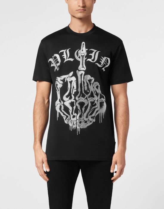 футболка  от бренда philipp plein вид слева