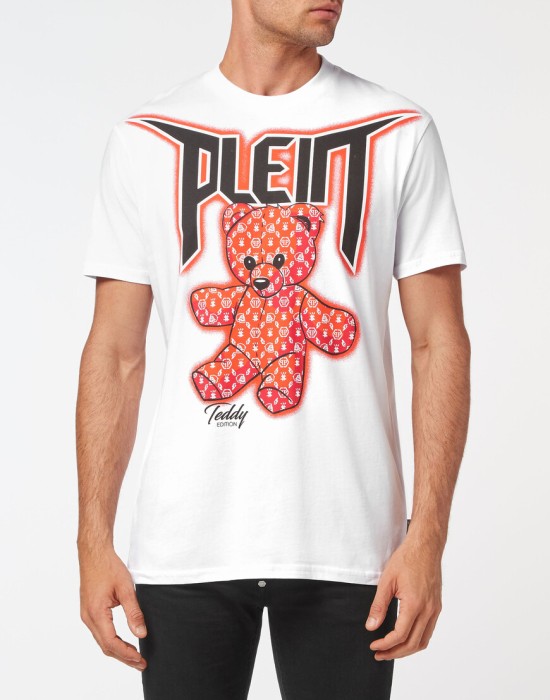 футболка  от бренда philipp plein вид слева