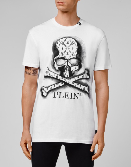 футболка  от бренда philipp plein вид слева