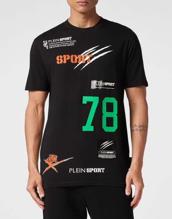 футболка  от бренда plein sport вид слева