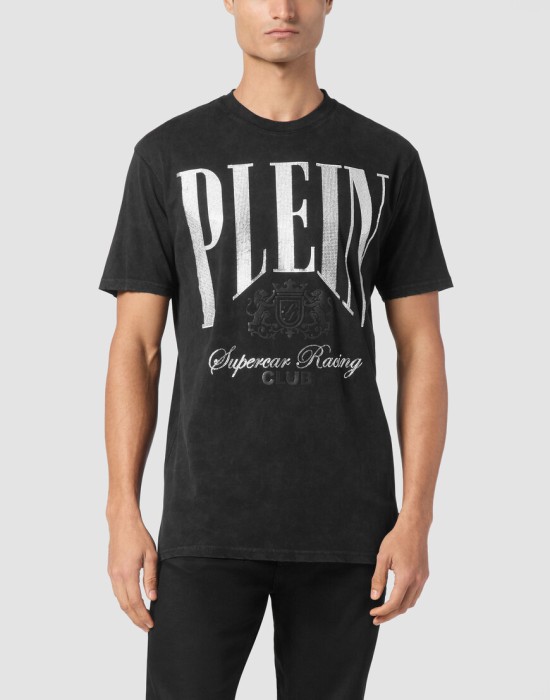 футболка  от бренда philipp plein вид слева