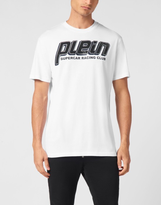 футболка  от бренда philipp plein вид слева