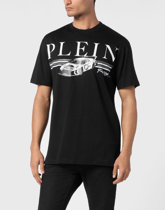 футболка  от бренда philipp plein вид слева
