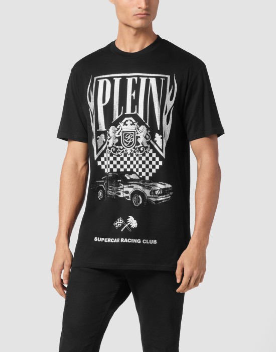футболка  от бренда philipp plein вид слева