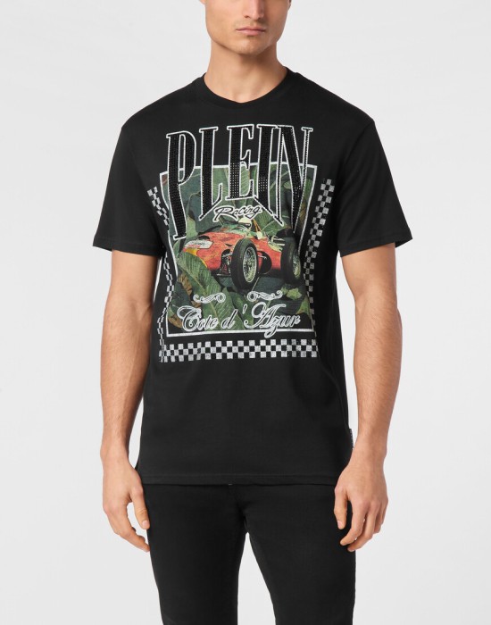 футболка  от бренда philipp plein вид слева