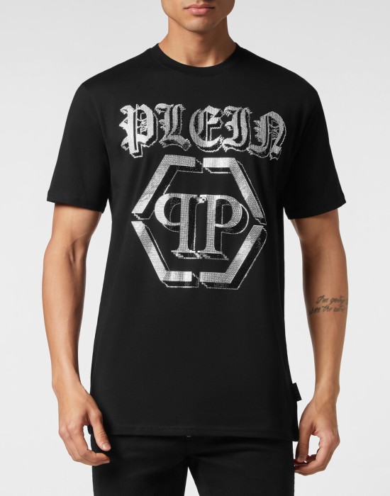 футболка  от бренда philipp plein вид слева