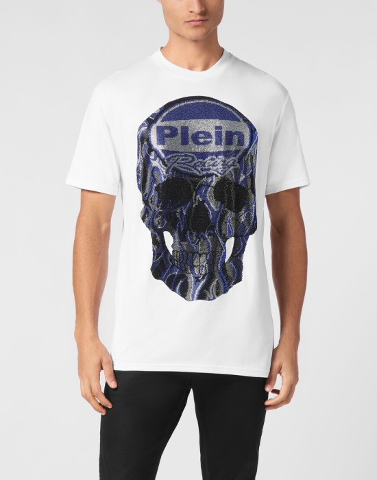 футболка  от бренда philipp plein вид слева