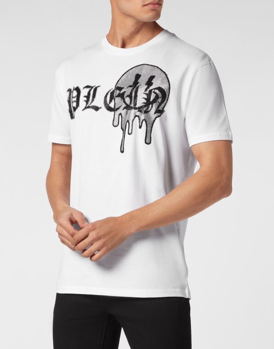 футболка  от бренда philipp plein вид слева