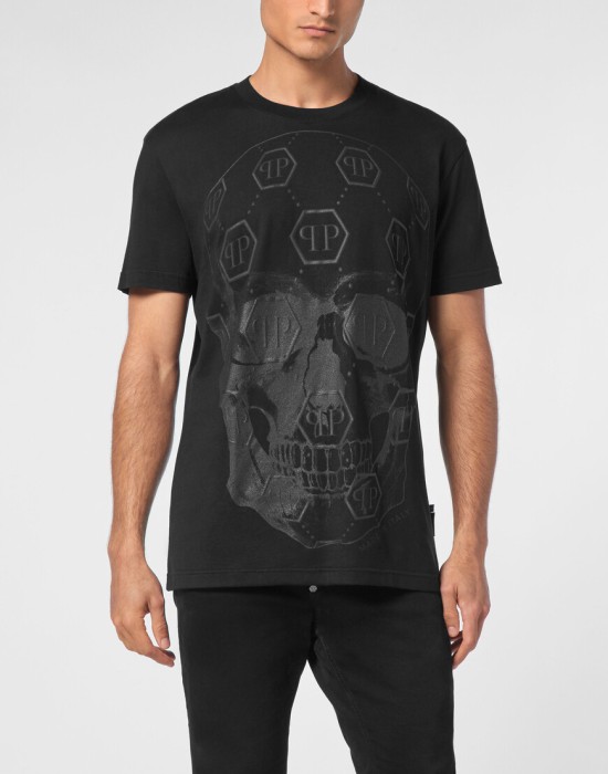 футболка  от бренда philipp plein вид слева