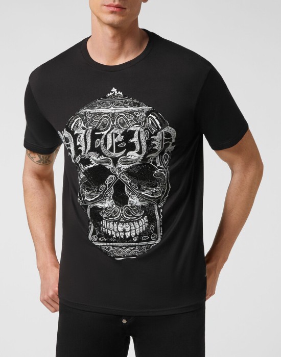 футболка  от бренда philipp plein вид слева