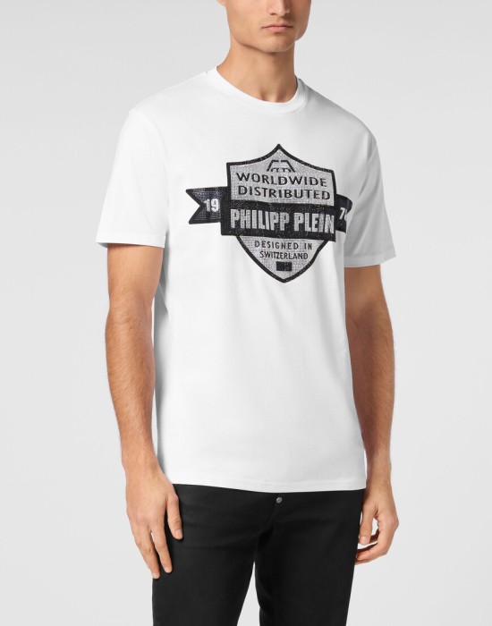 футболка  от бренда philipp plein вид слева