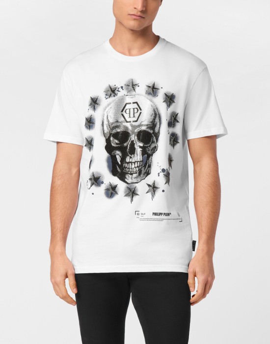 футболка  от бренда philipp plein вид слева