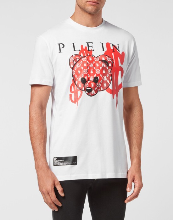 футболка  от бренда philipp plein вид слева
