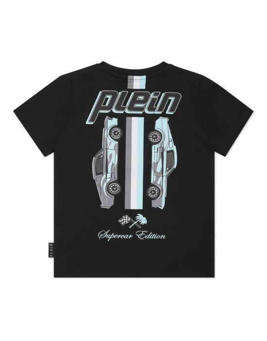 футболка  от бренда philipp plein вид слева