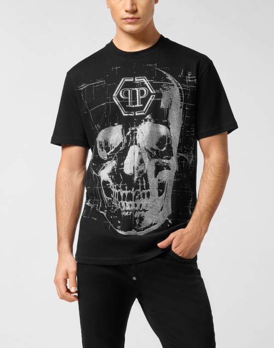 футболка  от бренда philipp plein вид слева