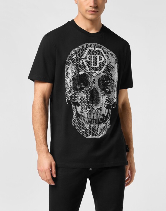 футболка  от бренда philipp plein вид слева