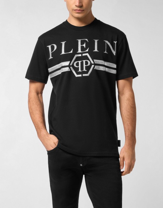 футболка  от бренда philipp plein вид слева