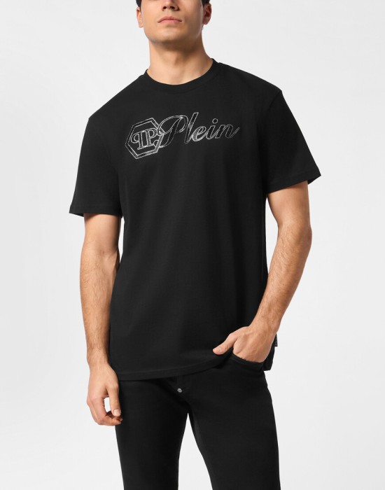 футболка  от бренда philipp plein вид слева