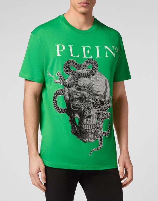 футболка  от бренда philipp plein вид слева