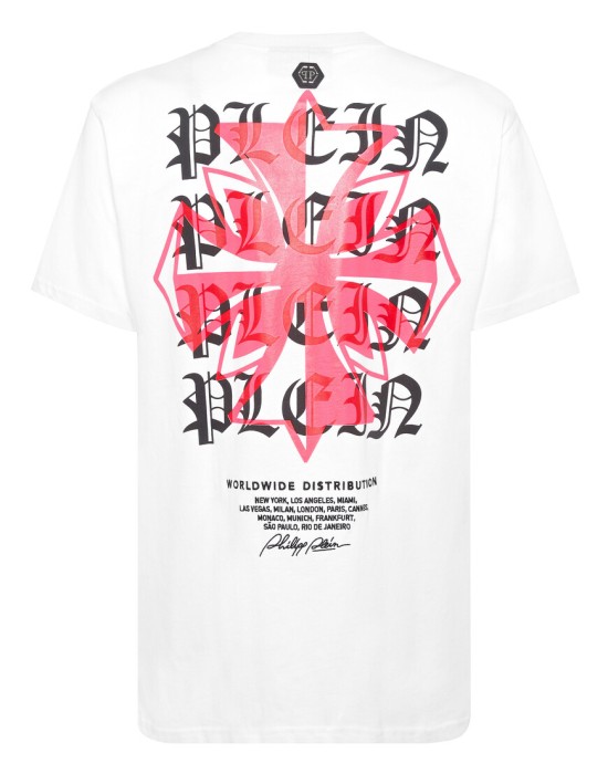 футболка  от бренда philipp plein вид слева