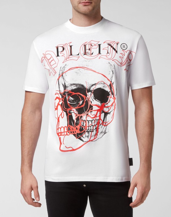 футболка  от бренда philipp plein вид слева