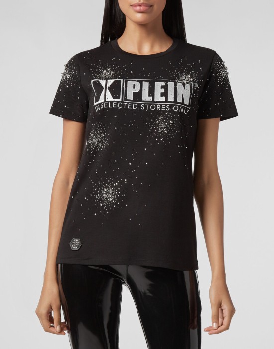 футболка  от бренда philipp plein вид слева