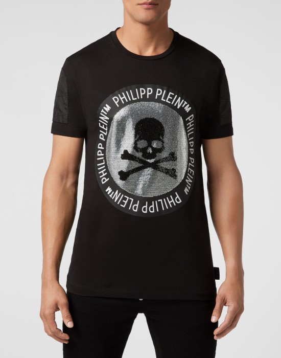 футболка  от бренда philipp plein вид слева