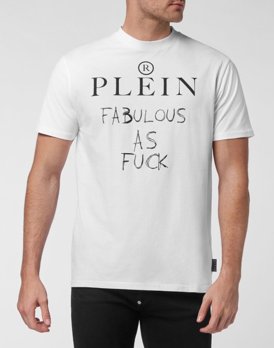 футболка  от бренда philipp plein вид слева
