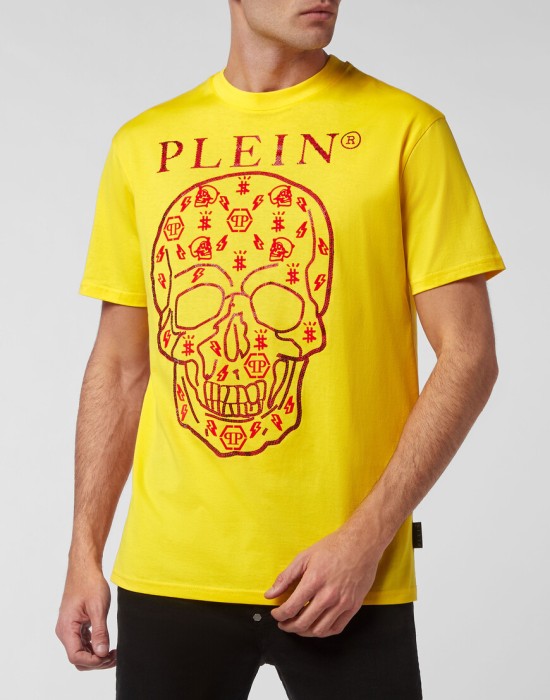 футболка  от бренда philipp plein вид слева