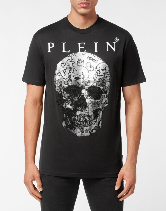 футболка  от бренда philipp plein вид слева