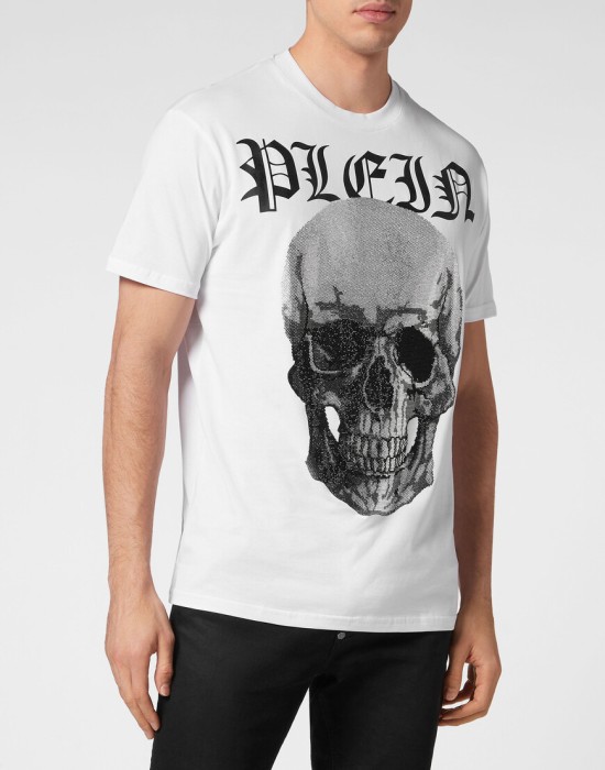 футболка  от бренда philipp plein вид слева